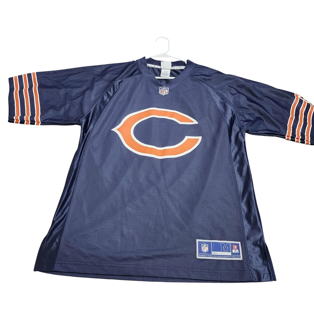 Chicago Bears Football Jersey Mens Medium Blue NFL Pro Line C Logo Mesh